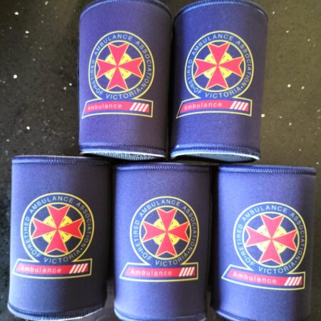 Stubby holder/cooler with TRAAV logo